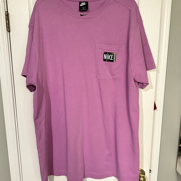 Nike Womens Fuchsia Glow Plus Size  Cotton T-Shirt Dress Material : 100% COTTON - Picture 2 of 10